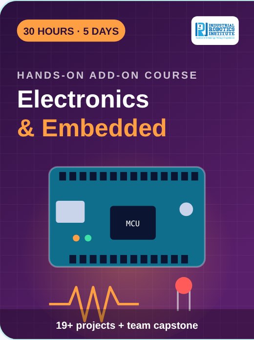 Electronics and Embedded Systems add-on course cover