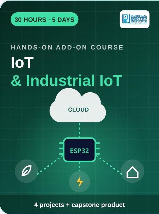 IoT and Industrial IoT add-on course cover