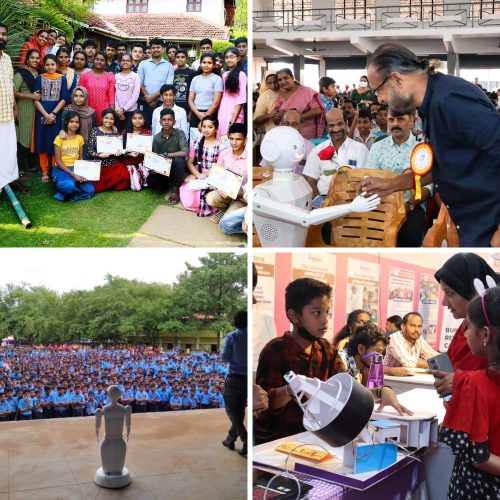 IRI students, robot demonstrations and robotics events across Kerala